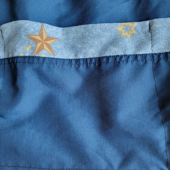 Vintage Apron Handmade 90s Vintage Dark Blue - Picture 3 of 7